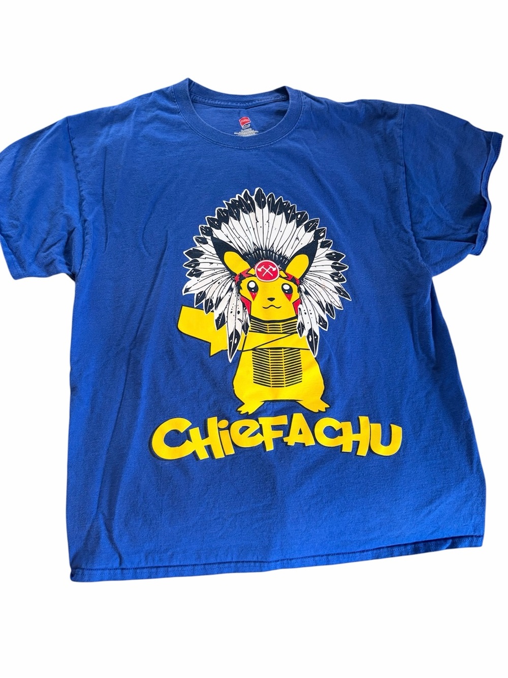 Men’s XL Pokémon “Chiefachu” t shirt size XL by Hustle tribe